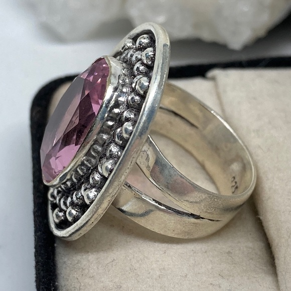 🆕 HANDCRAFTED KUNZITE RING - Picture 2 of 9